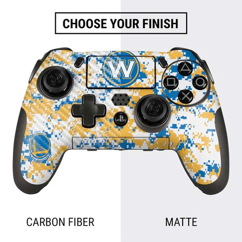NBA Golden State Warriors Digi Camo PlayStation Scuf Vantage 2 Controller Skin